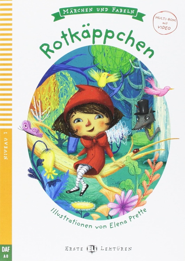 ERSTE ELI LEKTUREN : ROTKAPPCHEN (NIVEAU 1)+VIDEO MULTI-ROM (MARCHEN & FABELN)