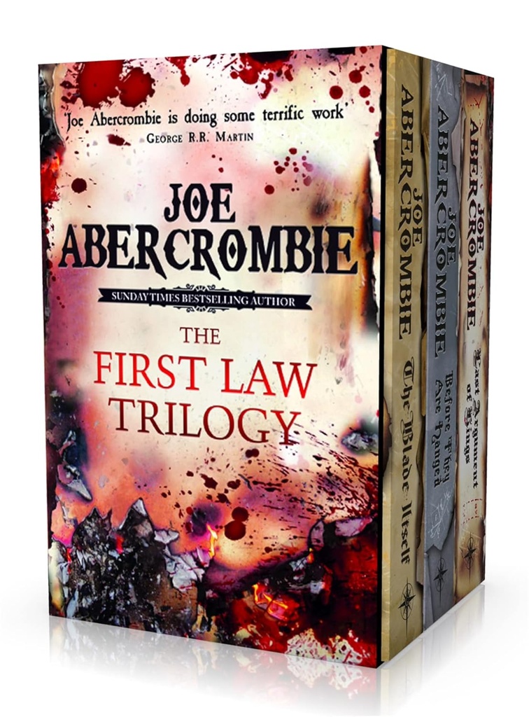 THE FIRST LAW TRILOGY BOXED SET THE BLADE ITSELF, BEFORE THEY ARE HANGED, LAST ARGUMENT OF KINGS