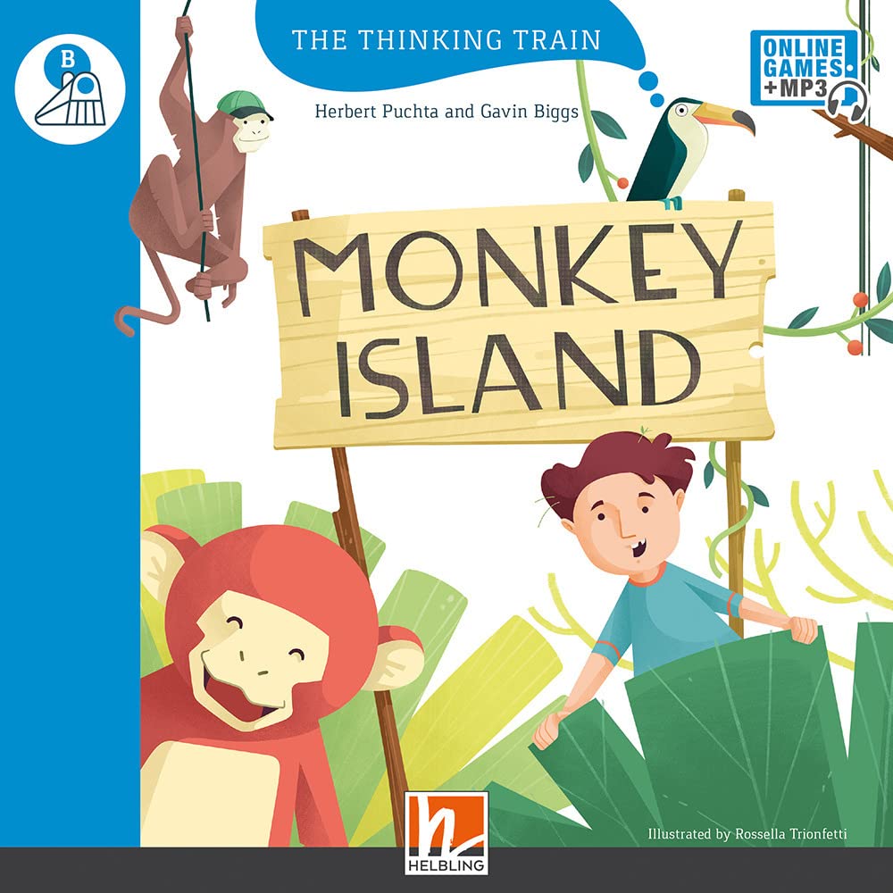 THE THINKING TRAIN SERIES : MONKEY ISLAND (STARTERS B)+E-ZONEKIDS ACCESS