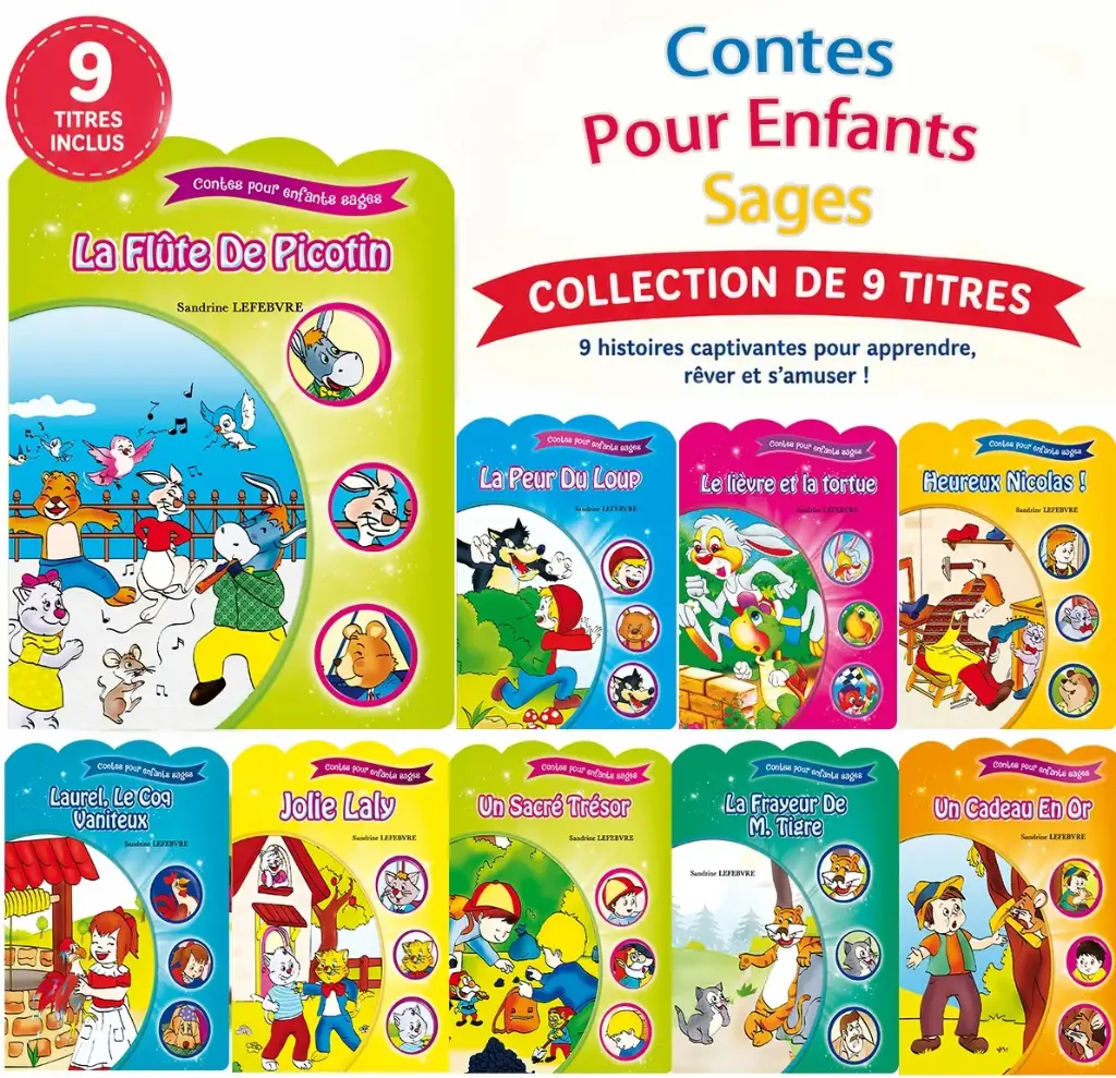 CONTES POUR ENFANTS SAGES (9 TITRES)