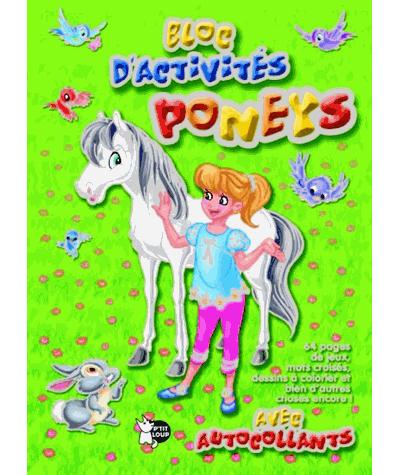 BLOC D'ACTIVITES : PONEYS GREEN AVEC AUTOCOLLANTS