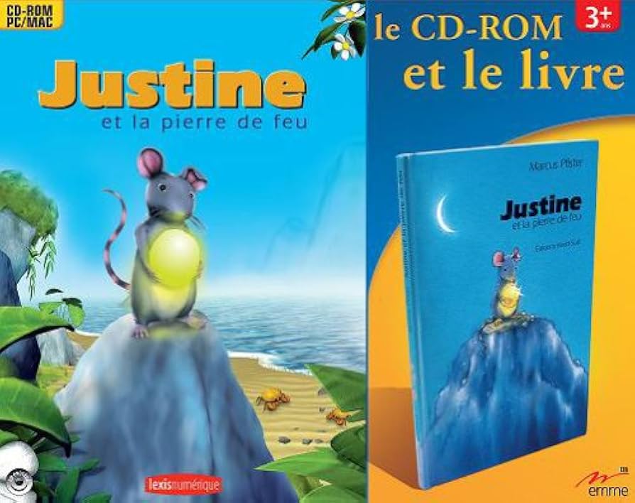 JUSTINE & LA PIERRE DE FEU+CD (+3ANS)