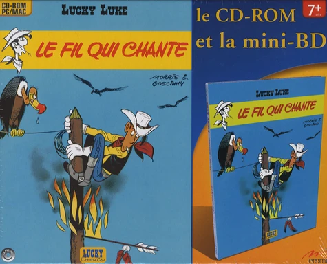 LUCKY LUKE : LE FIL QUI CHANTE CD+MINI BD (+7ANS)