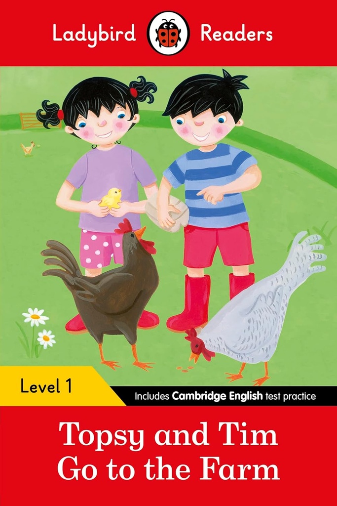 LADYBIRD READERS : TOPSY & TIM GO TO THE FARM - BOOK - Level 1