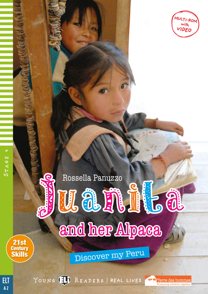 ELI YOUNG : JUANITA & HER ALPACA  - FLYERS WITH BOOK WITH VIDEO MULTI-ROM - 