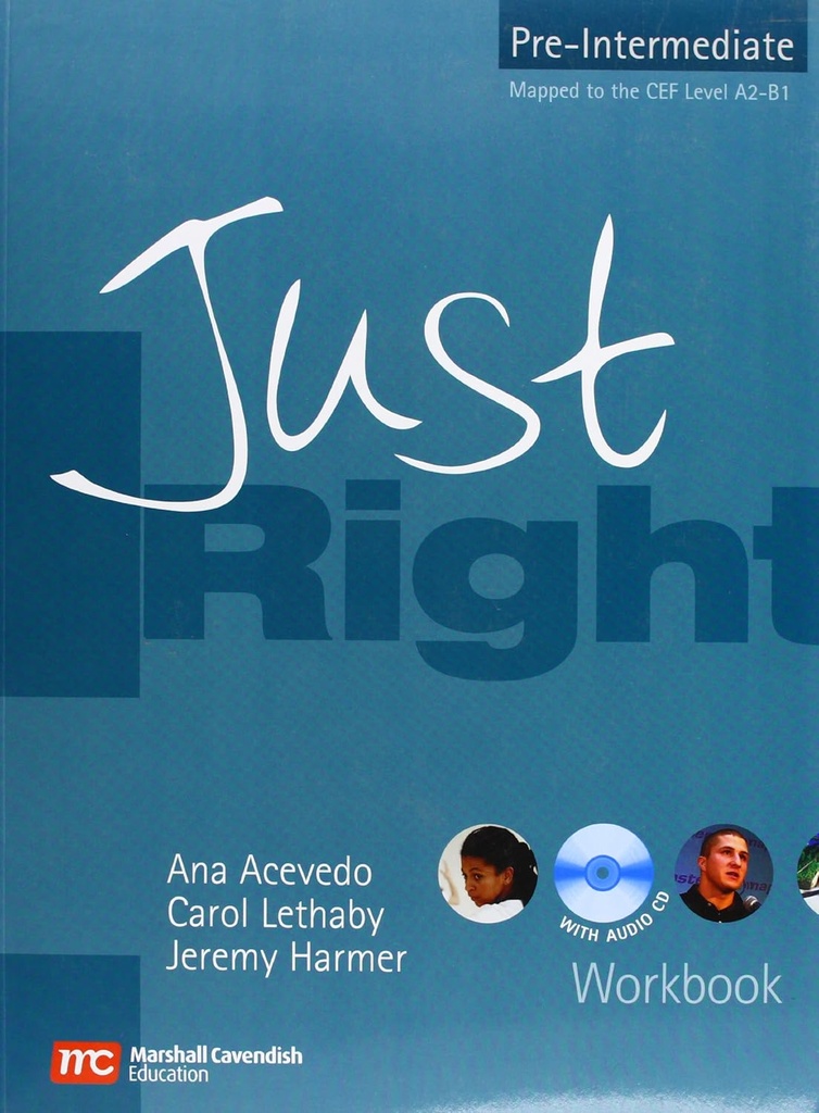 JUST RIGHT PRE-INTERMEDIATE WBK (NO KEY) + CD