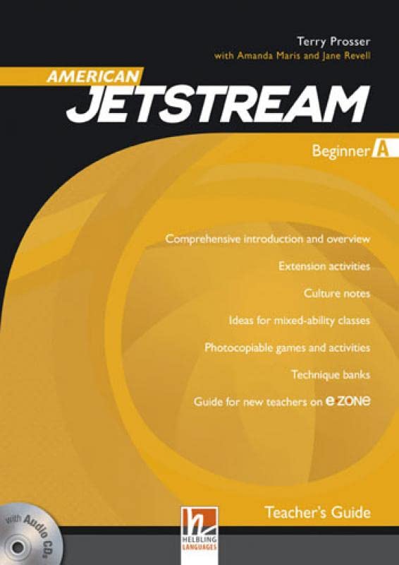 AMERICAN JETSTREAM BEGINNER COMBO A TEACHER'S BOOK A, E-ZONE & CLASS AUDIO CDS (2)
