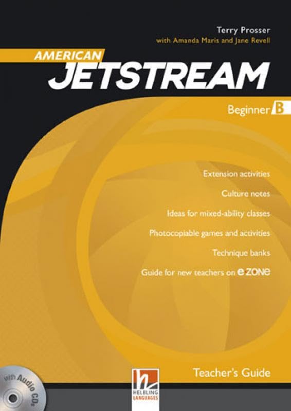AMERICAN JETSTREAM BEGINNER COMBO B TEACHER'S BOOK A, E-ZONE & CLASS AUDIO CDS (2)