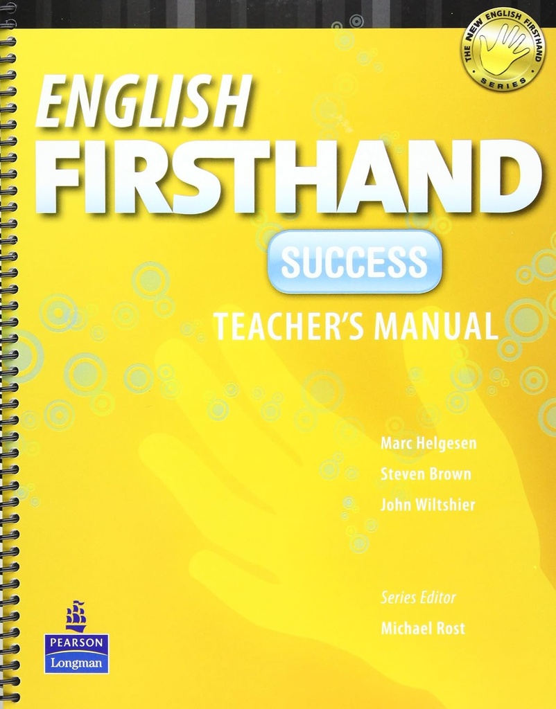 ENGLISH FIRSTHAND SUCCESS TEACHER'S MANUAL+CD-ROM (4TH ED)
