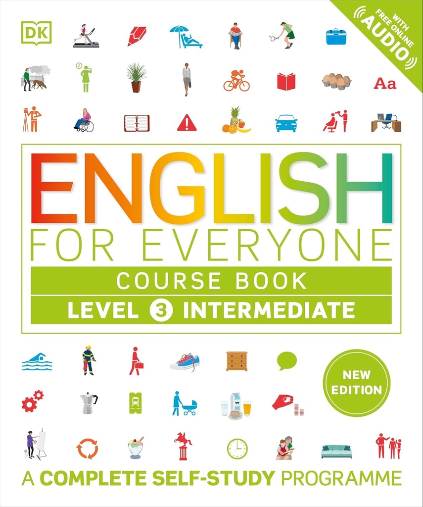 ENGLISH FOR EVERYONE LEVEL 3 INTERMEDIATE CBK+FREE ONLINE AUDIO (N.E)