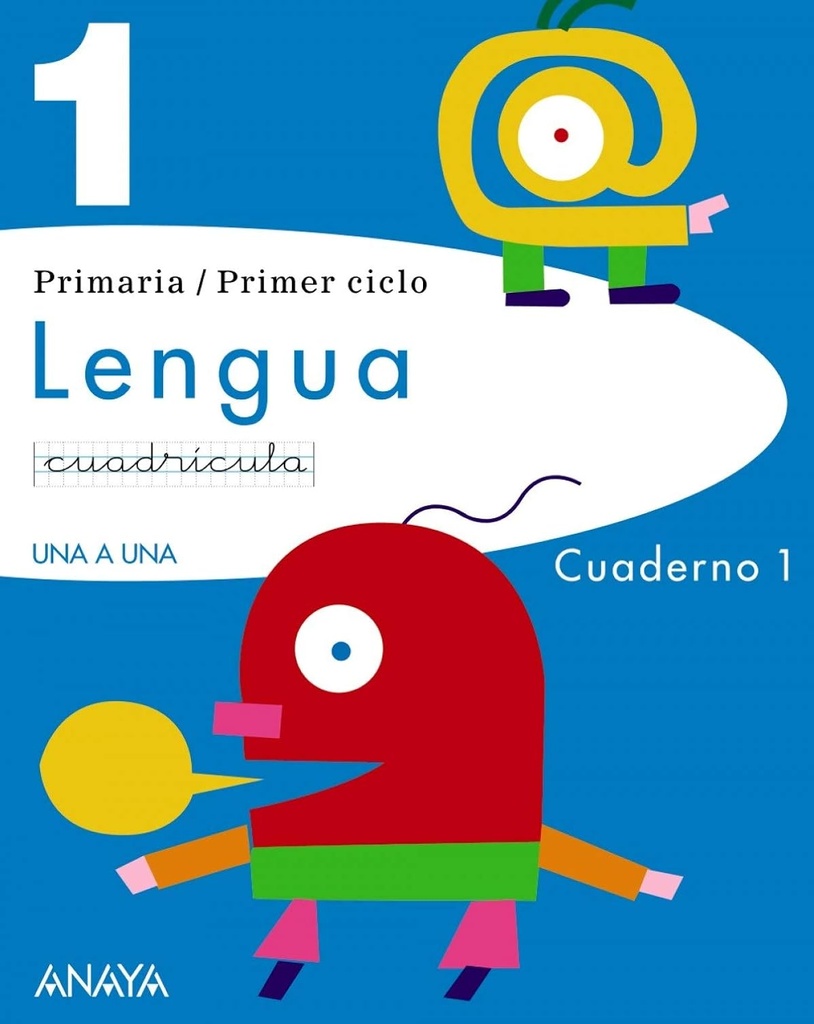 LENGUA 1 CUADRICULA UNA A UNA CUADERNO 1