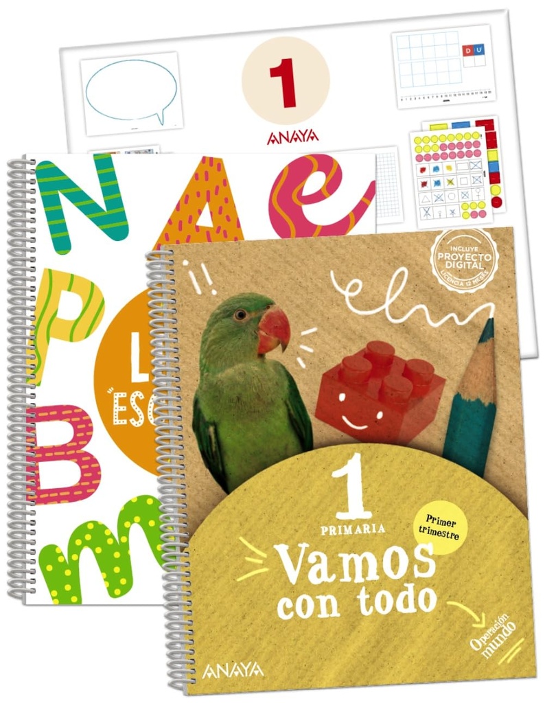 VAMOS CON TODO 1 LECTOESCRITURA+ MATERIAL (OPERACION MUNDO)