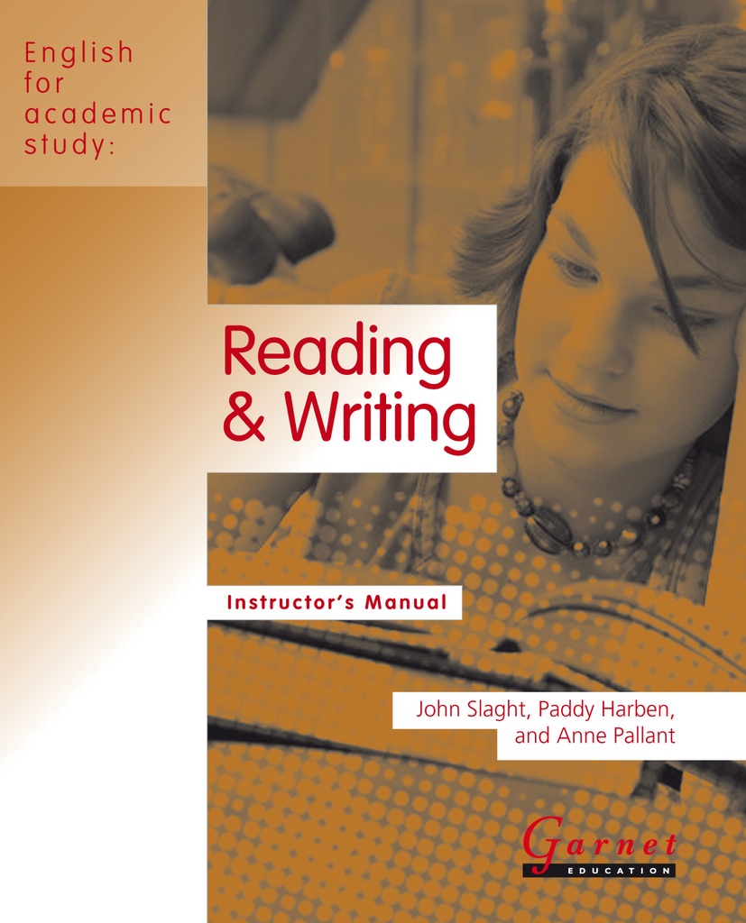 ENGLISH FOR ACADEMIC STUDY : READING & WRITING INSTRUCTOR'S MANUAL