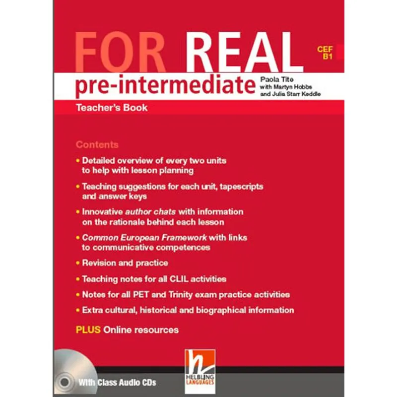 FOR REAL PRE-INTERMEDIATE TBK