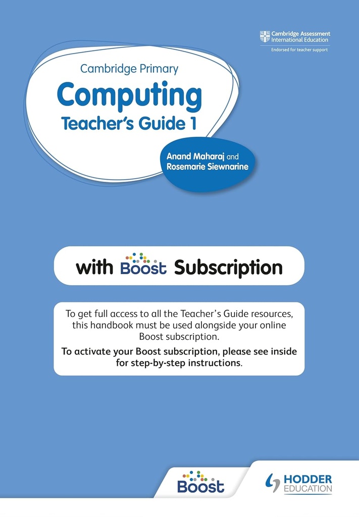 CAMBRIDGE PRIMARY COMPUTING 1 TEACHER'S GUIDE+BOOST SUBSCRIPTION