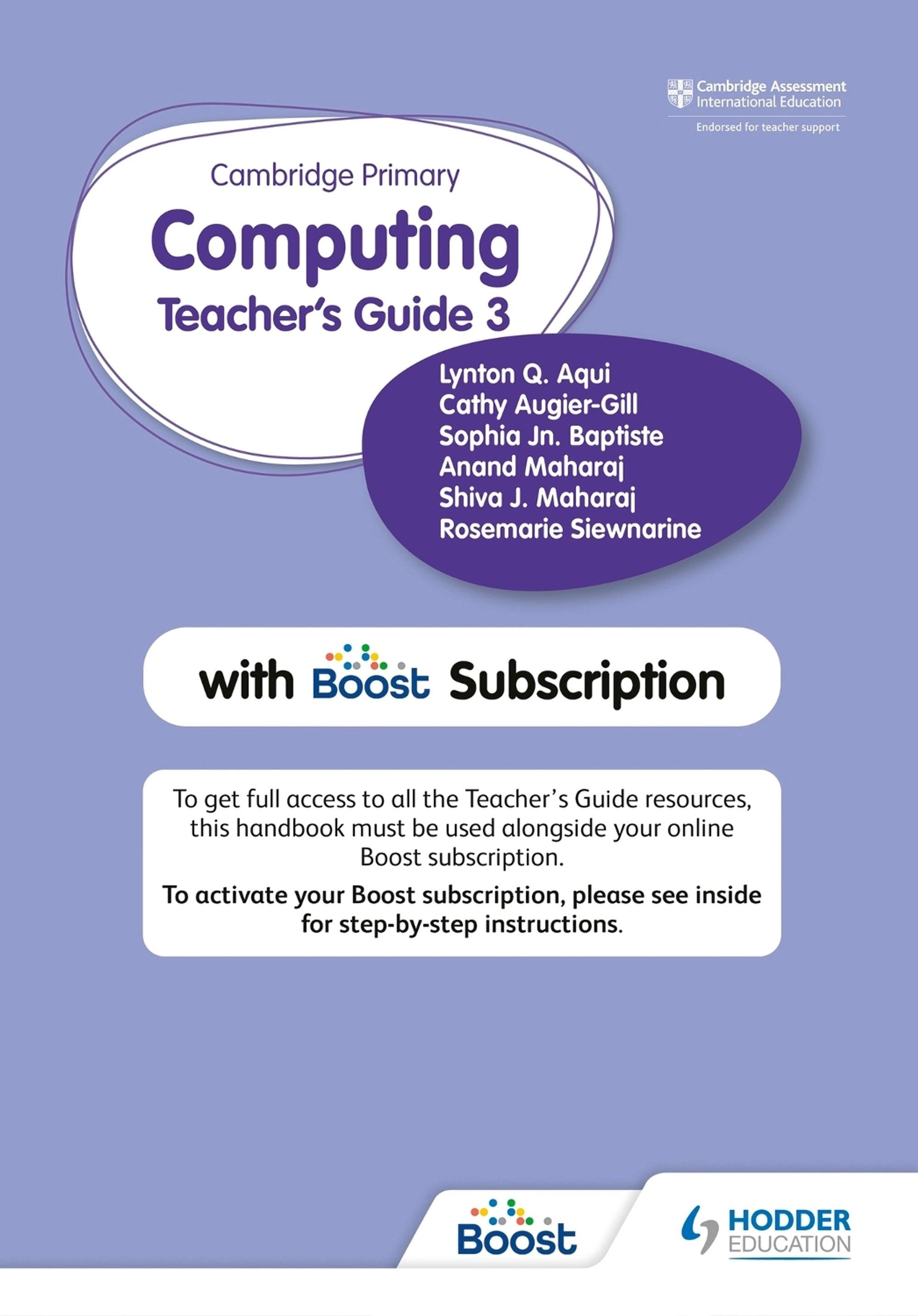 CAMBRIDGE PRIMARY COMPUTING 3 TEACHER'S GUIDE+BOOST SUBSCRIPTION