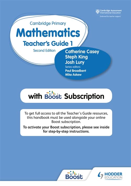 CAMBRIDGE PRIMARY MATHEMATICS 1 TEACHER'S GUIDE+BOOST SUBSCRIPTION (2ND ED)