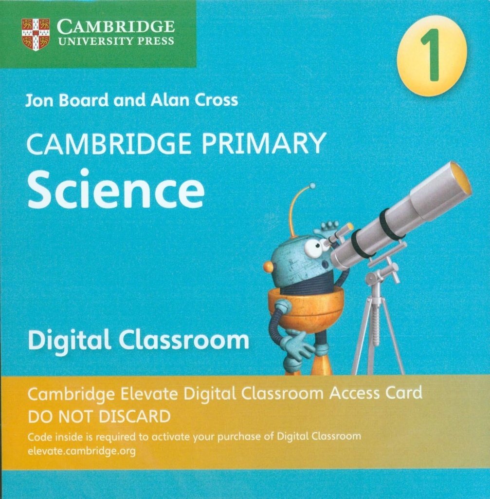 CAMBRIDGE PRIMARY SCIENCE 1 CAMBRIDGE ELEVATE DIGITAL CLASSROOM ACCESS CARD (1 YEAR)