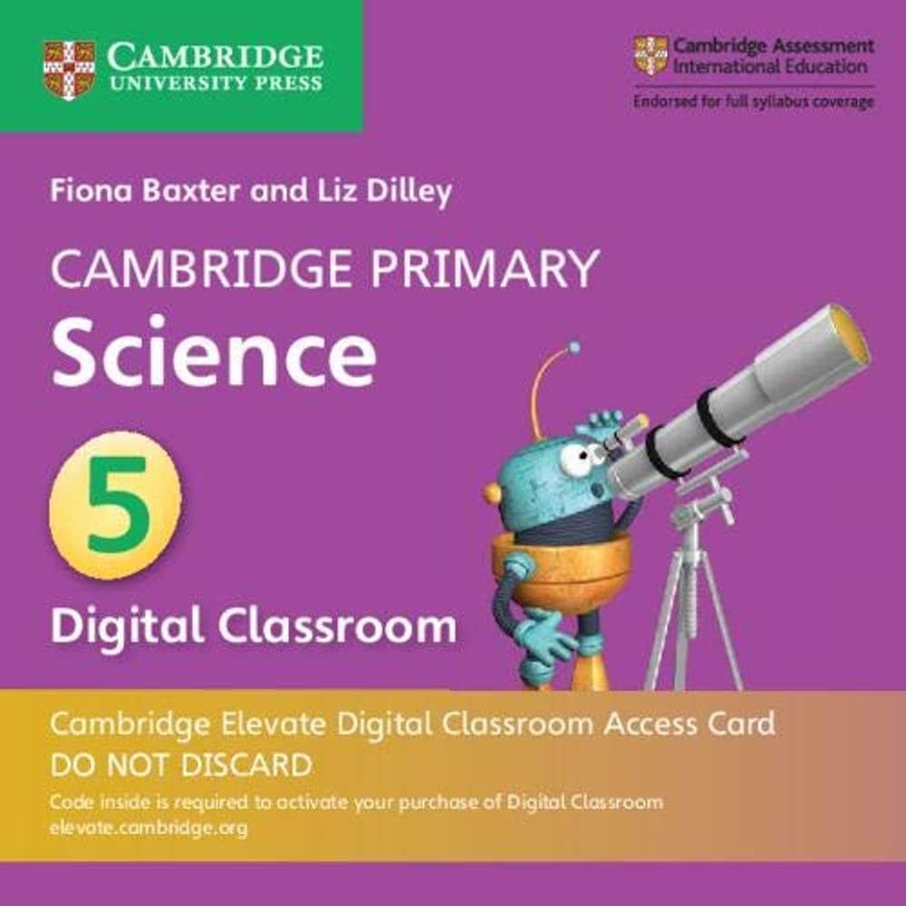 CAMBRIDGE PRIMARY SCIENCE 5 CAMBRIDGE ELEVATE DIGITAL CLASSROOM ACCESS CARD (1 YEAR)