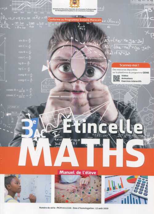 ETINCELLE MATHS 3ÈME A.C MANUEL DE L'ELÈVE
