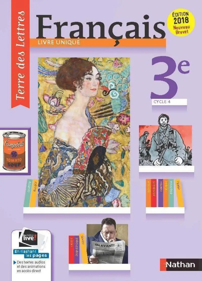 FRANÇAIS 3ÈME LIVRE UNIQUE (TERRE DES LETTRES) ED 2017
