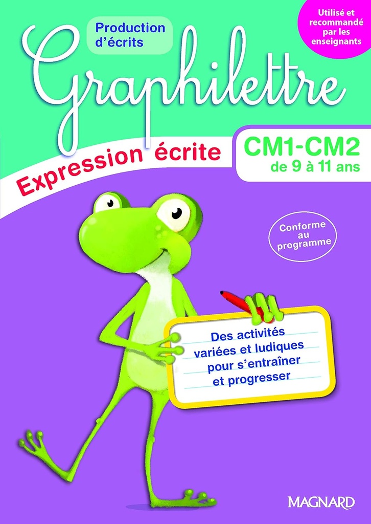 GRAPHILETTRE CM1-CM2  CAHIER D'EXPRESSION ORALE (ED 2017)