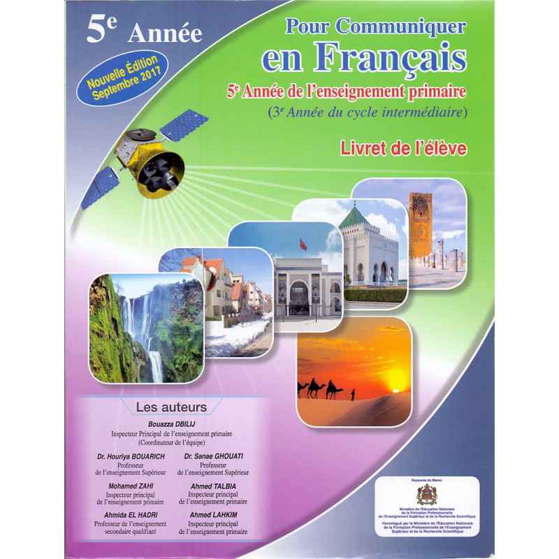 POUR COMMUNIQUER EN FRANÇAIS 5ÈME PRIMAIRE LIVRET DE L'ELÈVE