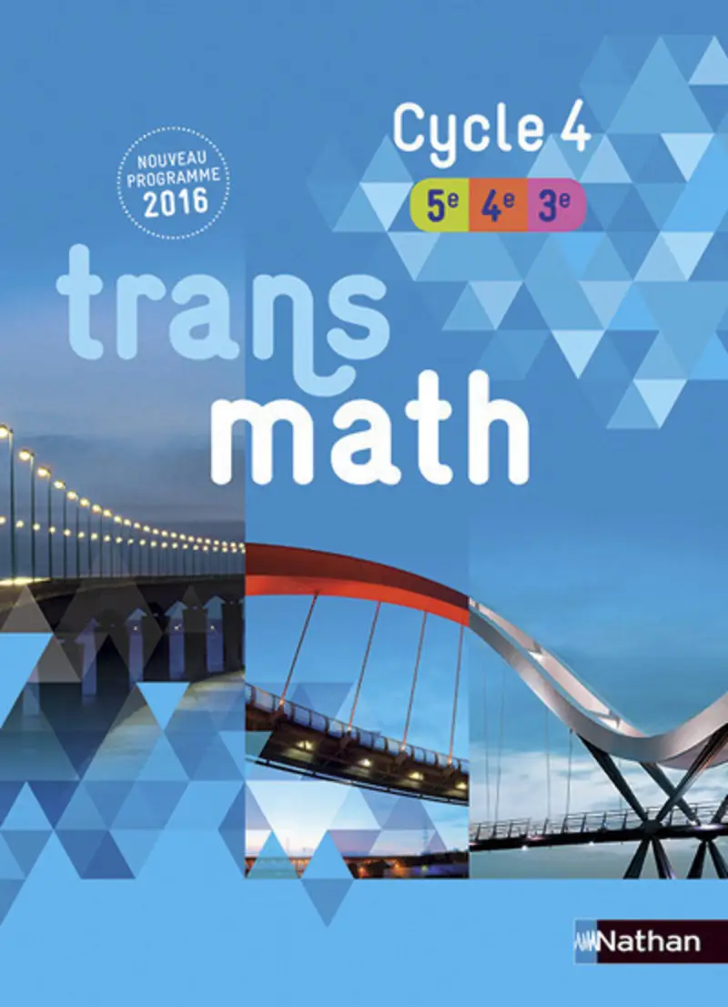 TRANSMATH 5ÈME 4ÈME 3ÈME CYCLE 4 PROG 2016