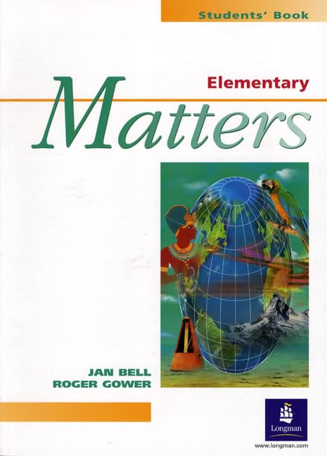MATTERS ELEMENTARY STUDENTS' BOOK