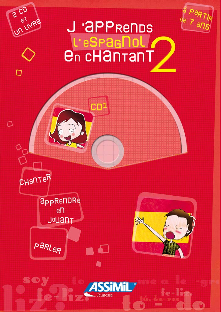 ASSIMIL J'APPRENDS L'ESPAGNOL EN CHANTANT2 (LIVRE+2CD)