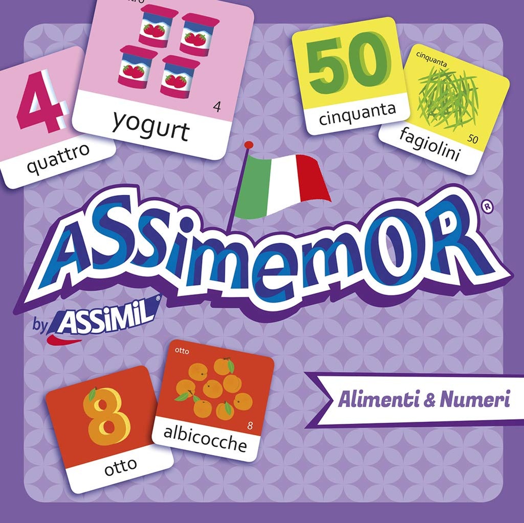 ASSIMIL ASSIMEMOR ALIMENTI & NUMERI (COFFRET DE 64 CARTES)