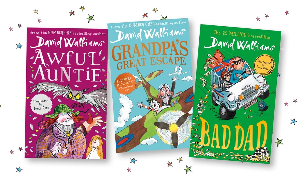 The World of David Walliams: Fun-Tastic Families Series Box Set (3 Books)