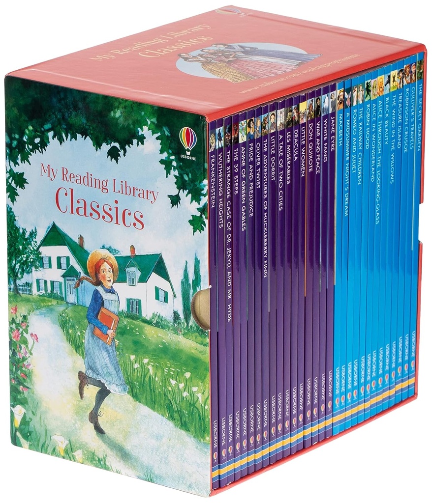 Usborne My Reading Library Classics Series Box Set (30 Books)