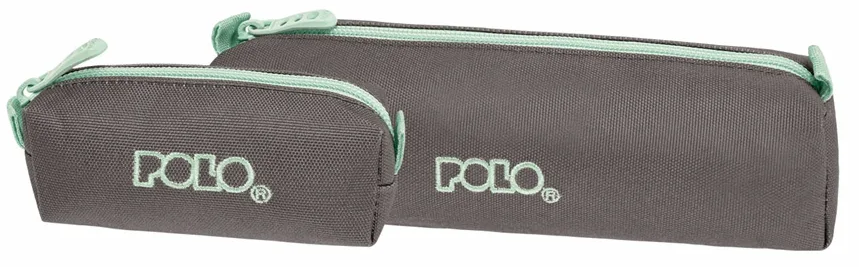 Trousse Polo Wallet 1 Compartiment Dos 2 Ronde Gris