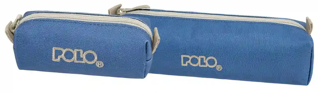Trousse Polo Wallet 1 Compartiment Dos 2 Ronde Bleu-Clair