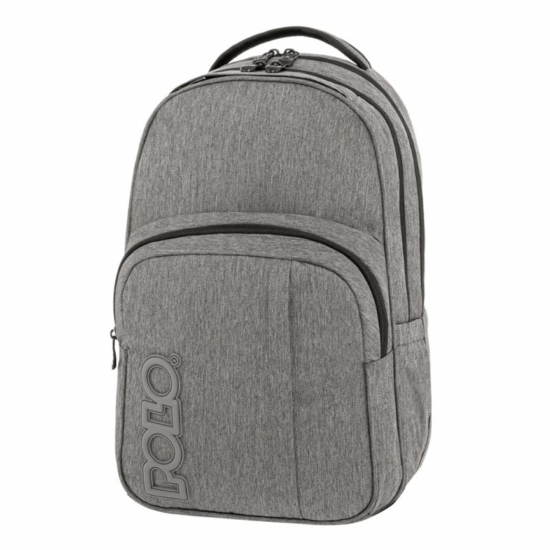 Sac à Dos 2 Compartiments PC Polo Genius Gris