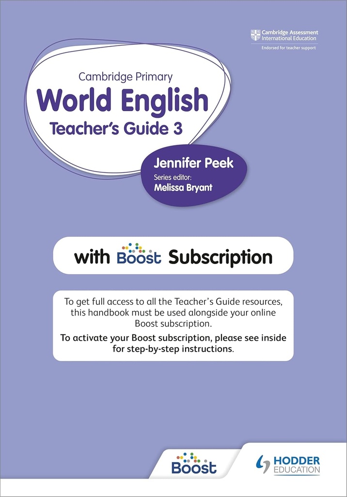 Cambridge Primary World English 3 Teacher's Guide+Boost Subscription