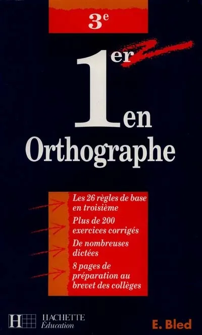 1ER EN ORTHOGRAPHE 3E