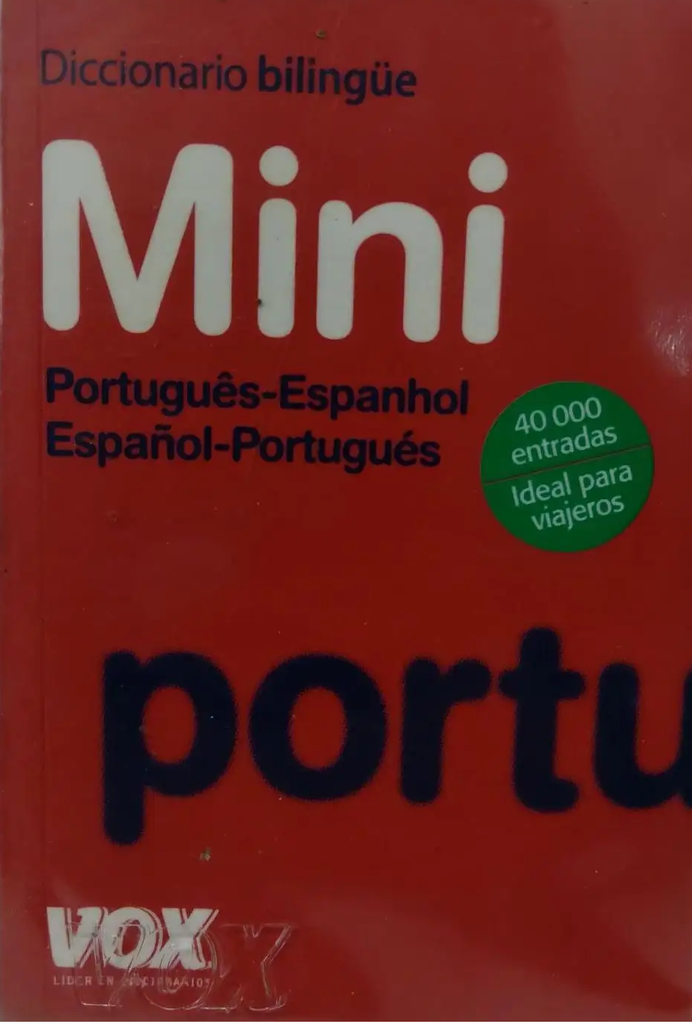 DICCIONARIO MINI PORTUGUES- ESPANHOL / ESPANOL-PORTUGUES