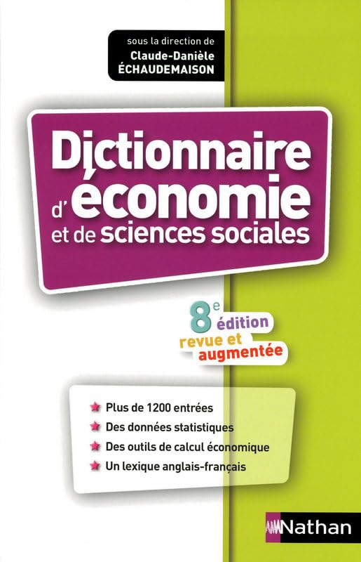 DICTIONNAIRE D'ECONOMIE & DE SCIENCES SOCIALES