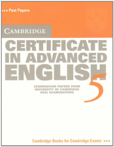 CAMBRIDGE CERTIFICATE IN ADVANCED ENGLISH 5 SBK