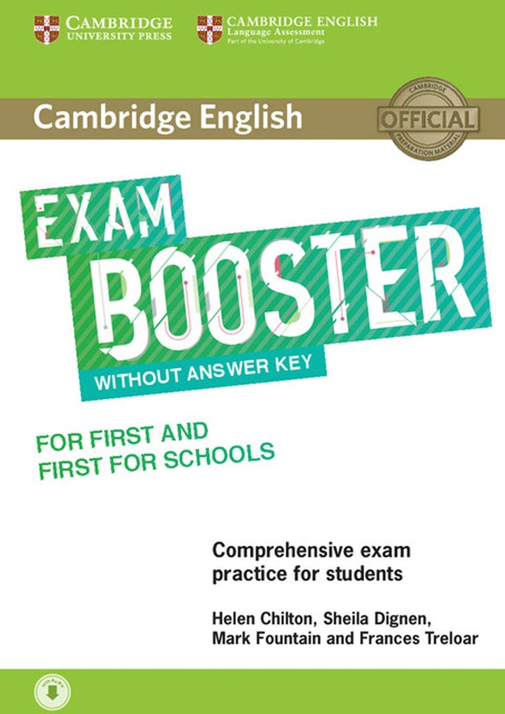 CAMBRIDGE ENGLISH EXAM BOOSTER FOR FIRST & FIRST FOR SCHOOLS SBK+AUDIO DOWNLOAD (NO KEY)