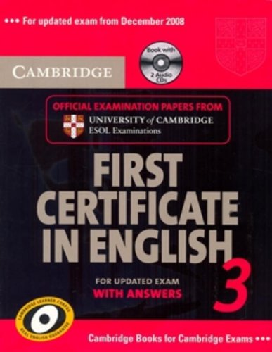 CAMBRIDGE FIRST CERTIFICATE IN ENGLISH 3 SELF STUDY PACK