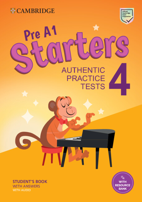 CAMBRIDGE PRE A1 STARTERS 4 SBK+KEY & AUDIO & RESOURCE BANK