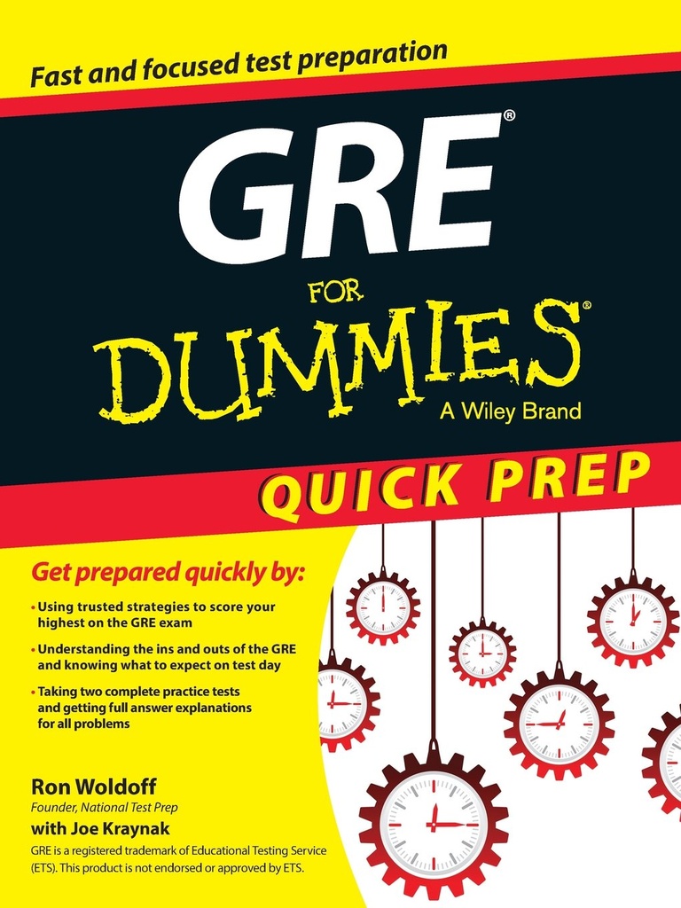 GRE FOR DUMMIES QUICK PREP