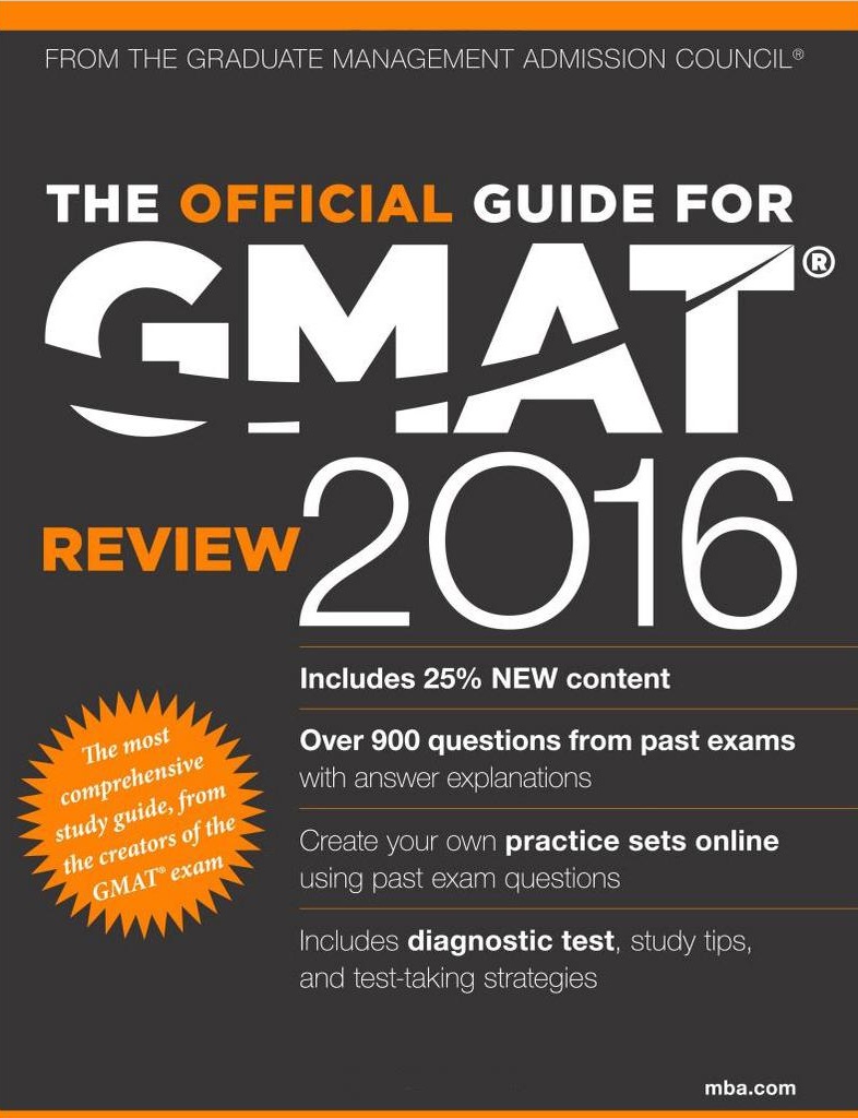 THE OFFICIAL GUIDE FOR GMAT REVIEW 2016+ONLINE QUESTION BANK & EXCLUSIVE VIDEO