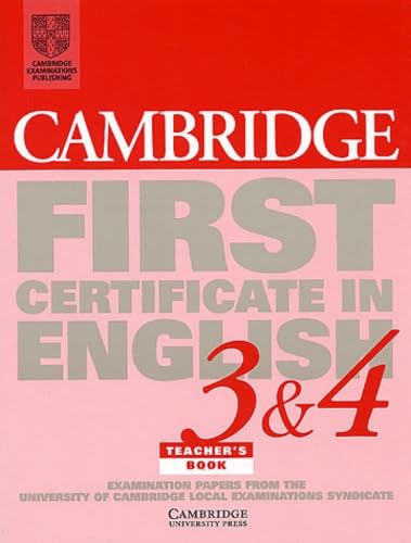 CAMBRIDGE FIRST CERTIFICATE IN ENGLISH 3&4 TBK