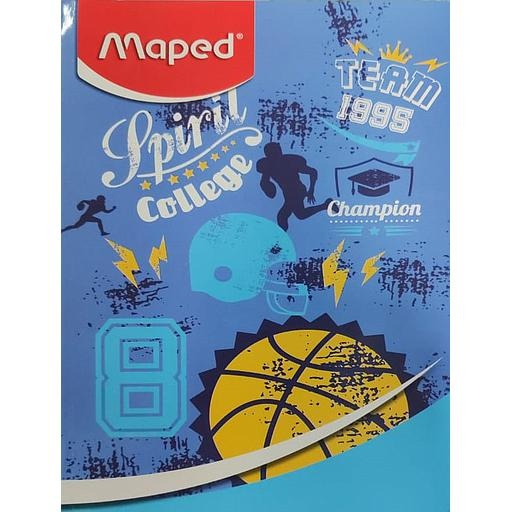 CAHIER BROCHE 384P SEYES 72G 17*22 MAPED
