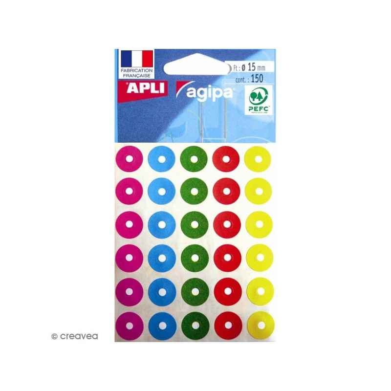 150 OEILLETS ASSORT 15MM