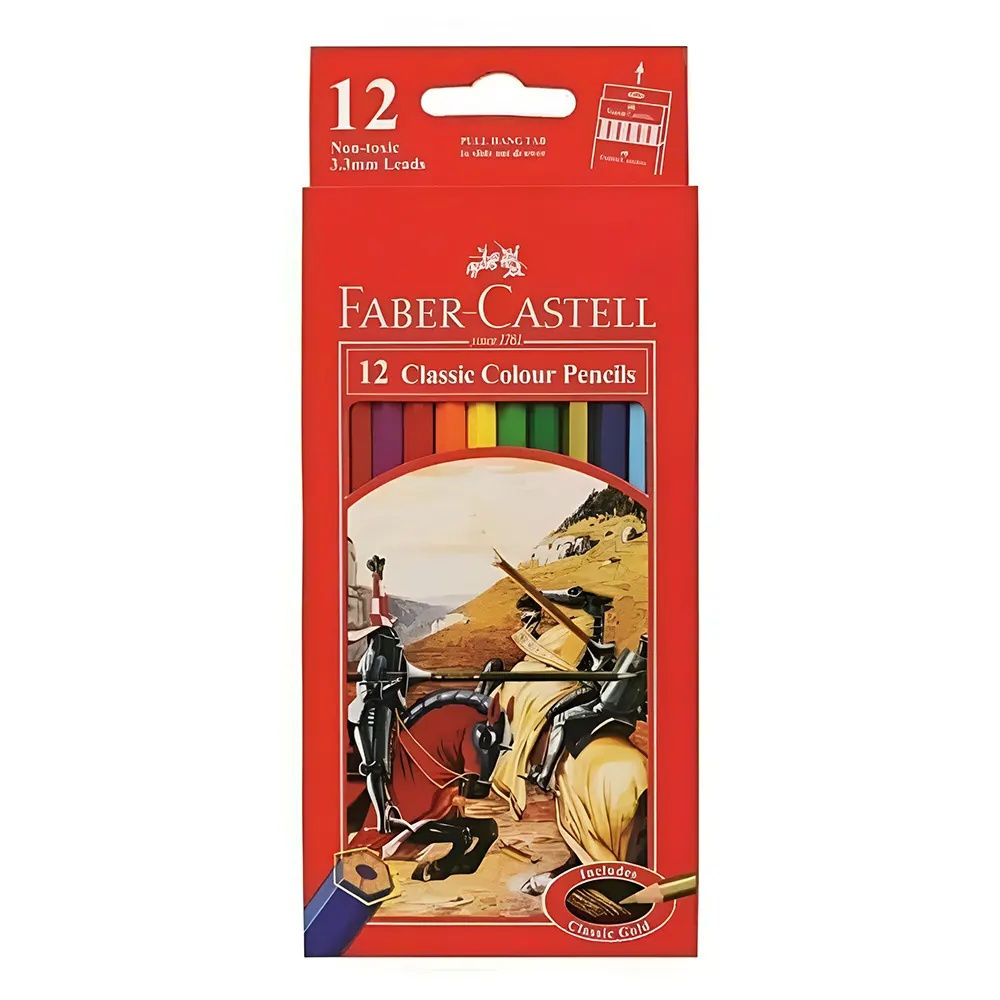 CRAYONS COULEURS12 PIÈCES CLASSIC LONG